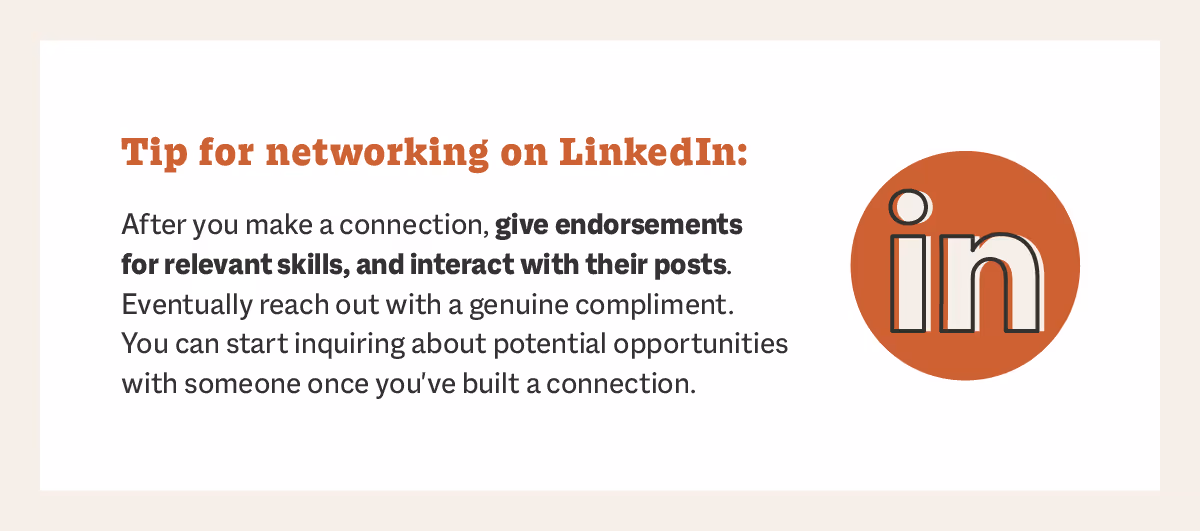 tip for networking on linkedin