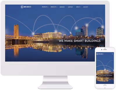 Graphic of L&H Airco mobile-friendly website