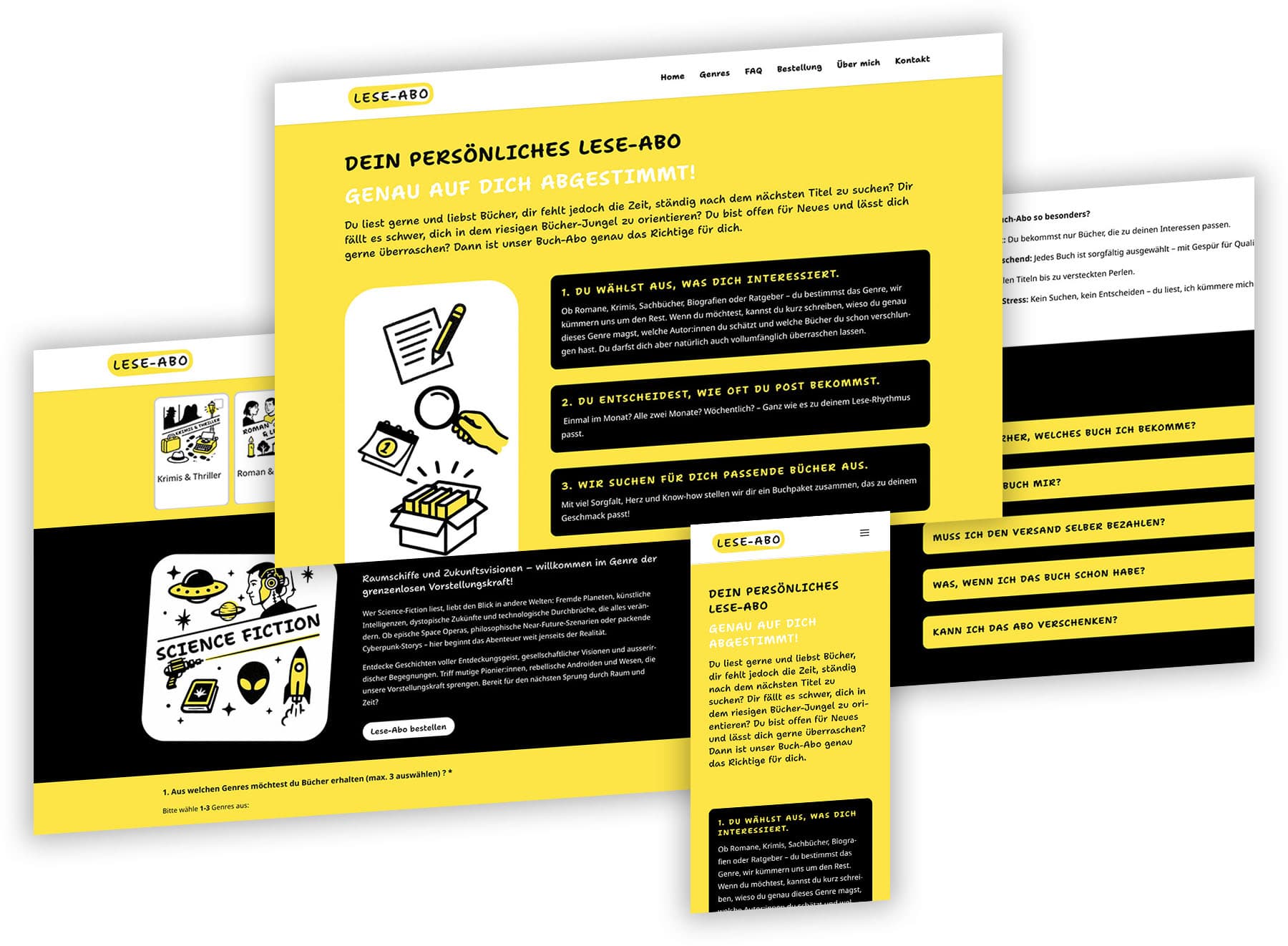 Vorschau der Website Lese-Abo.ch von Florian Leitner