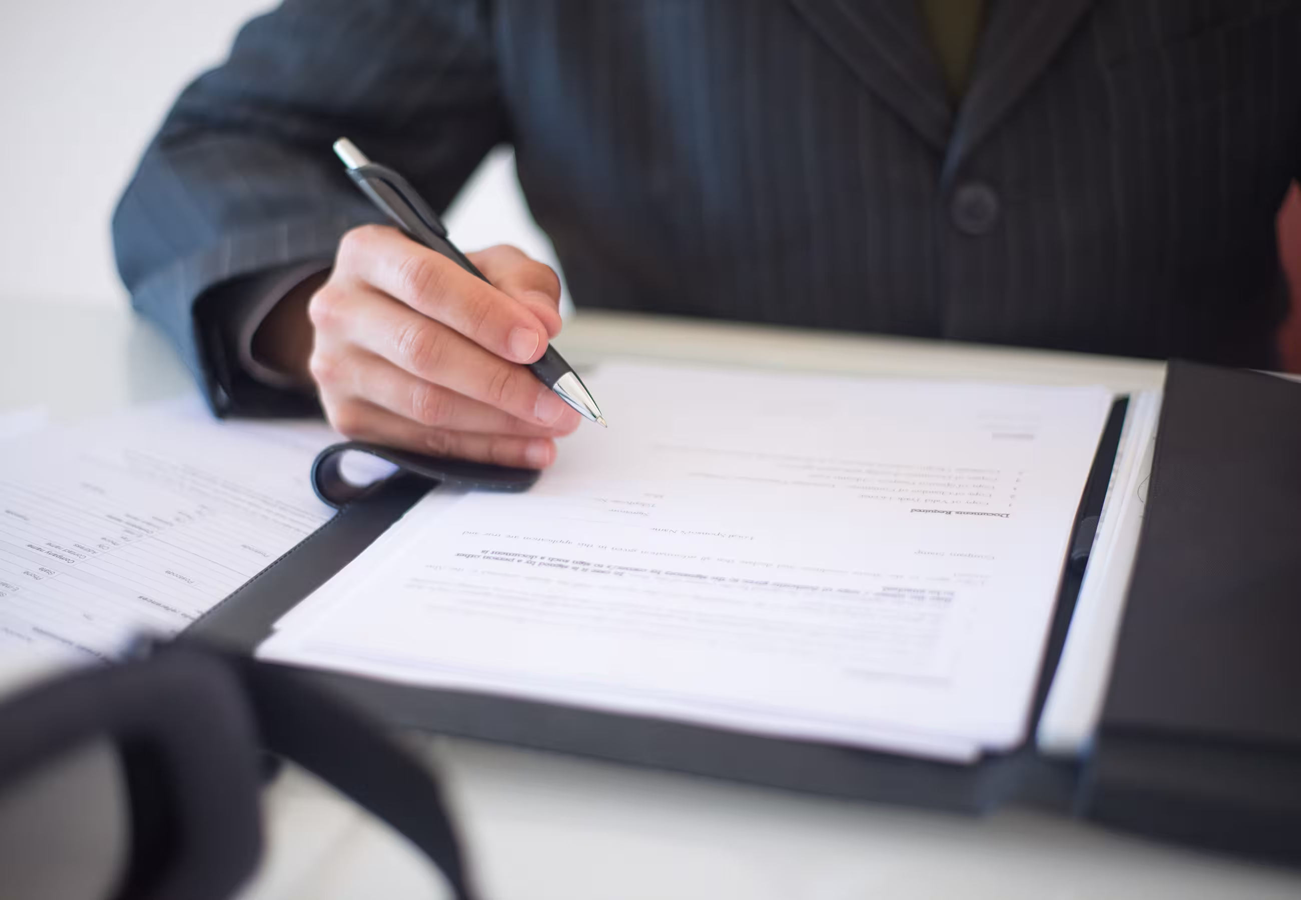 Person signing documents
