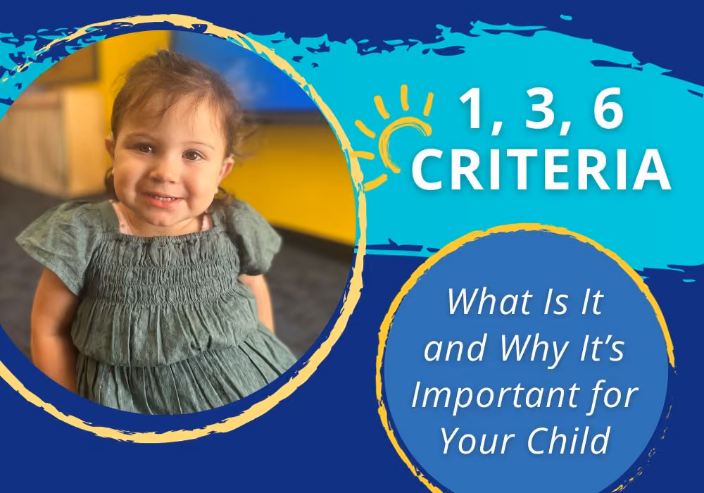 What is the 1, 3, 6 Criteria & Why it’s Important for Your Child