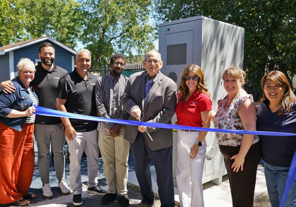 CCHAT ribbon ceremony for solar panels