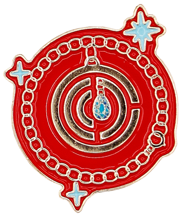 Artist-designed enamel pin