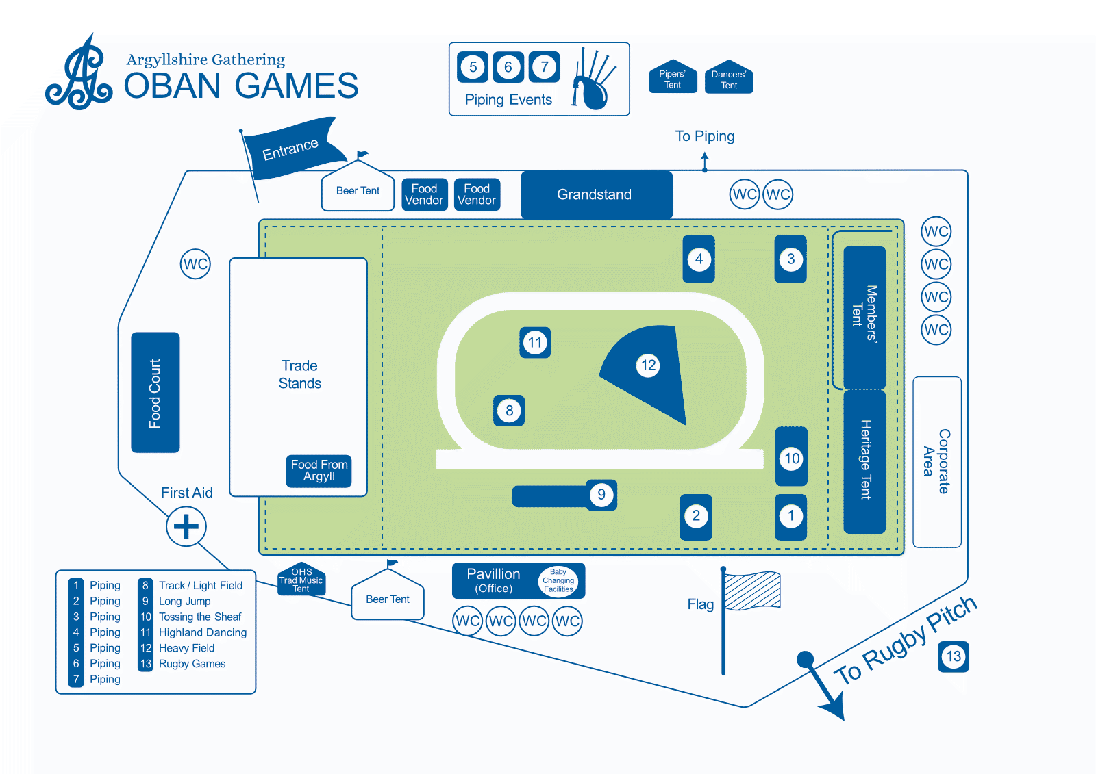 Oban Games site map