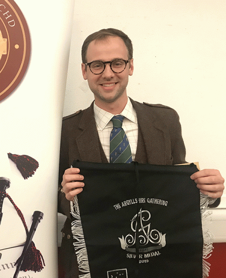 Ben McClamrock from Washington DC, image courtesy of Robert Wallace, Piping Press.