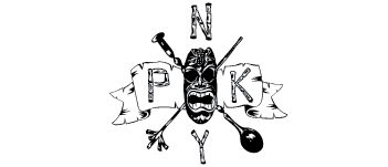PKNY (Painkiller) Tiki bar's branding by Giant Squid Creative