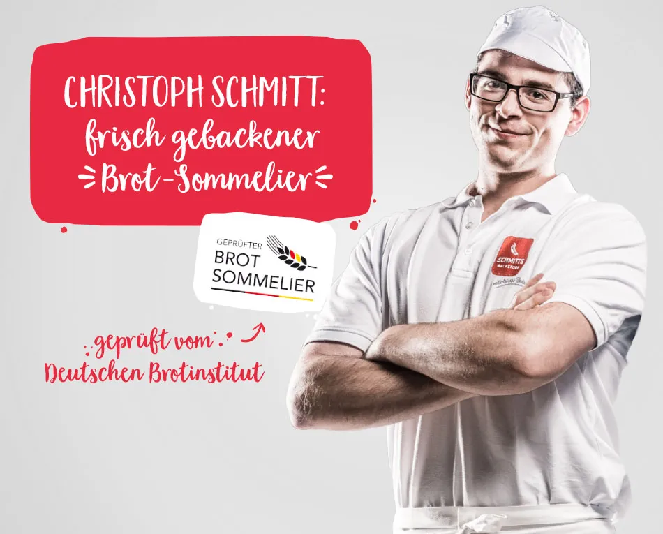 Frisch gebackener Brot-Sommelier, Christoph Schmitt