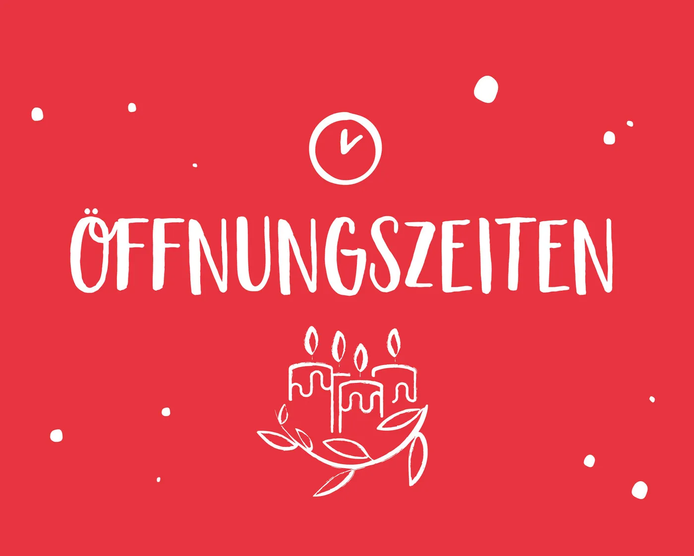 Öffnungszeiten zwischen den Jahren und im Januar