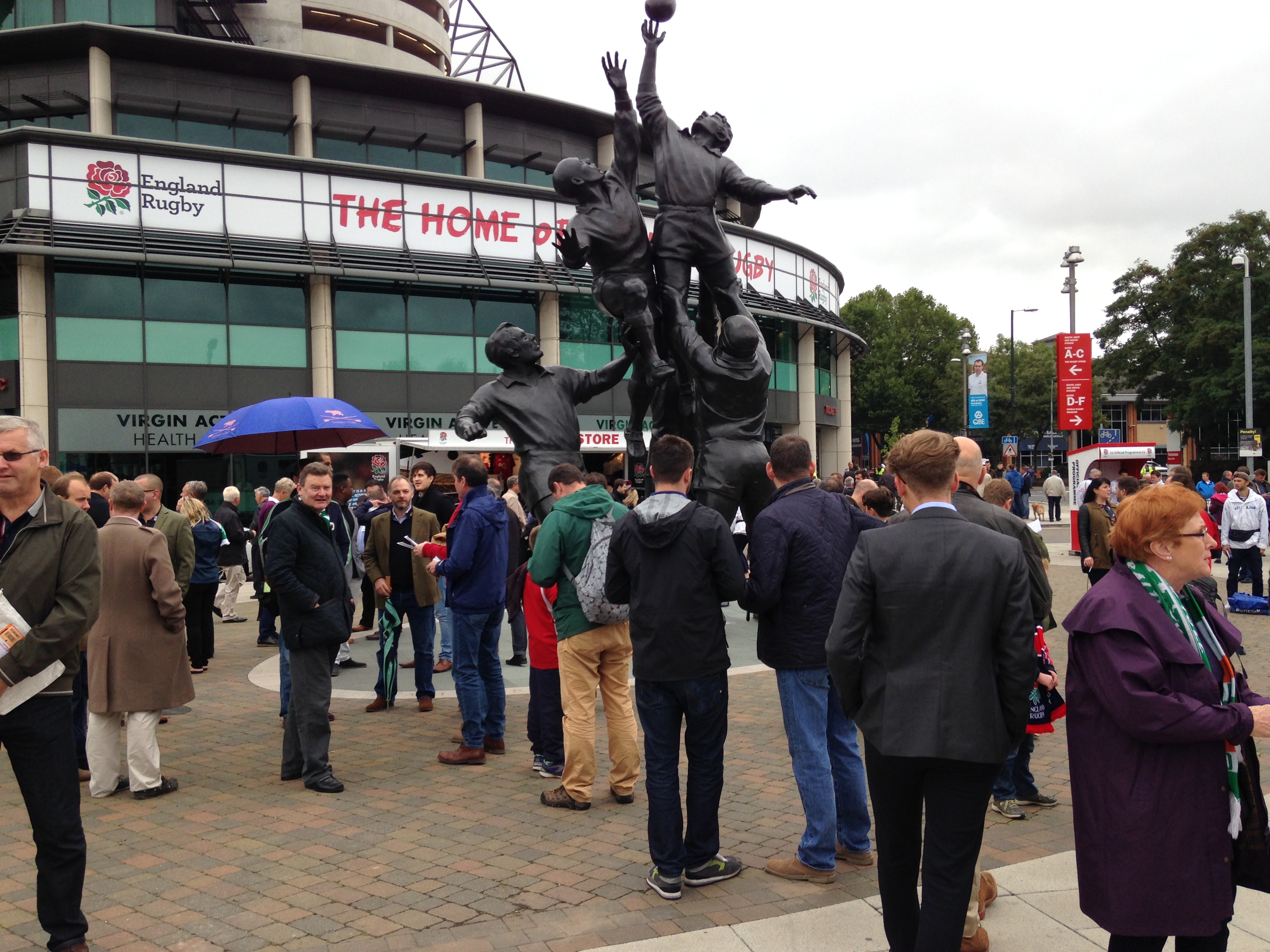 Safe Standing for crowd movement at Twickenham 