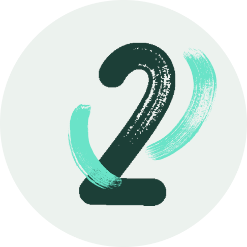 איור אבסטרקטי של המספר 2