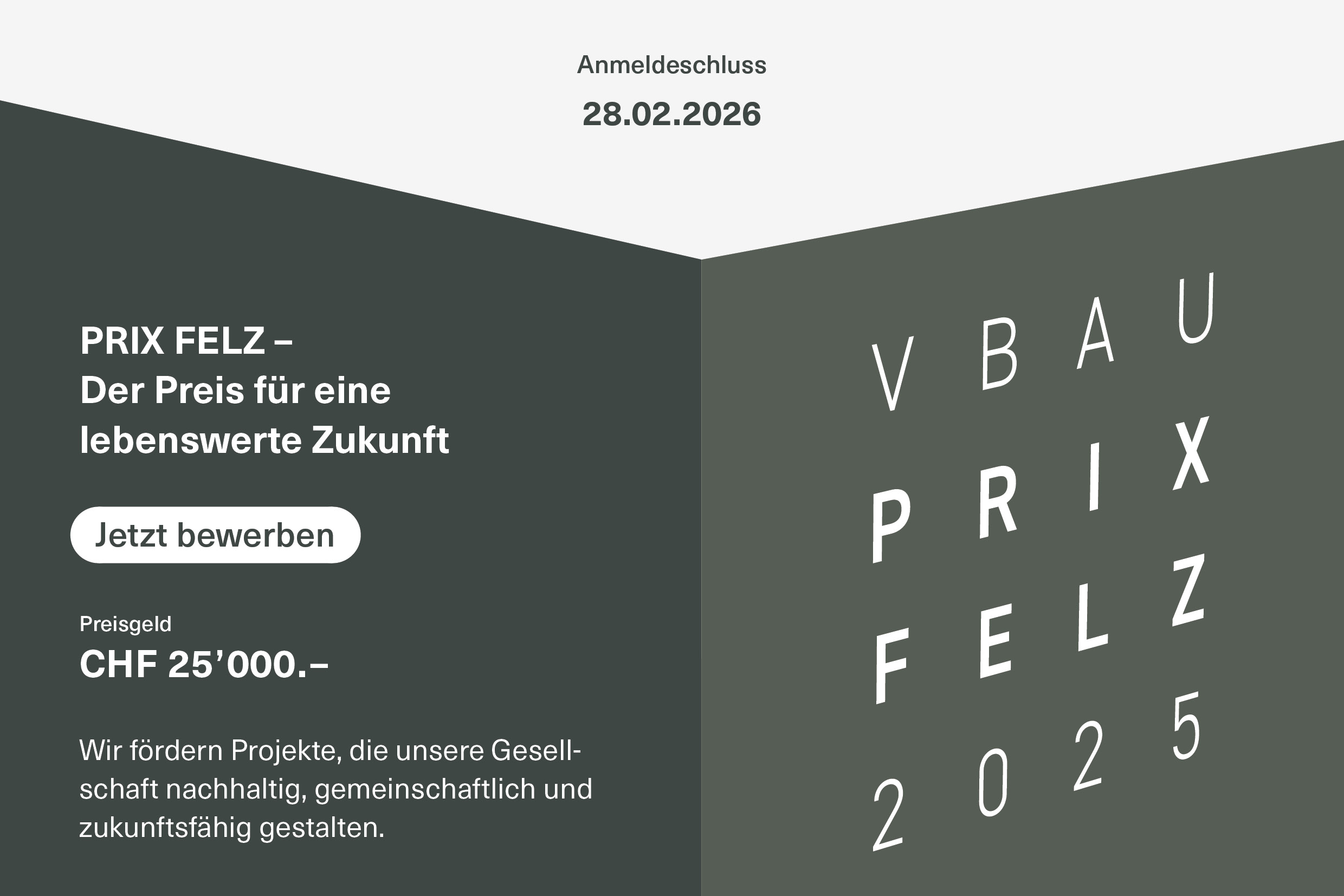 Ausschreibung PRIX FELZ