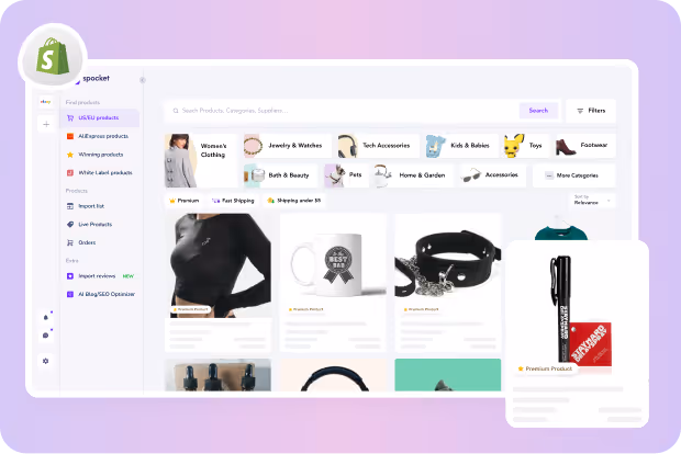 Import products from Spocket