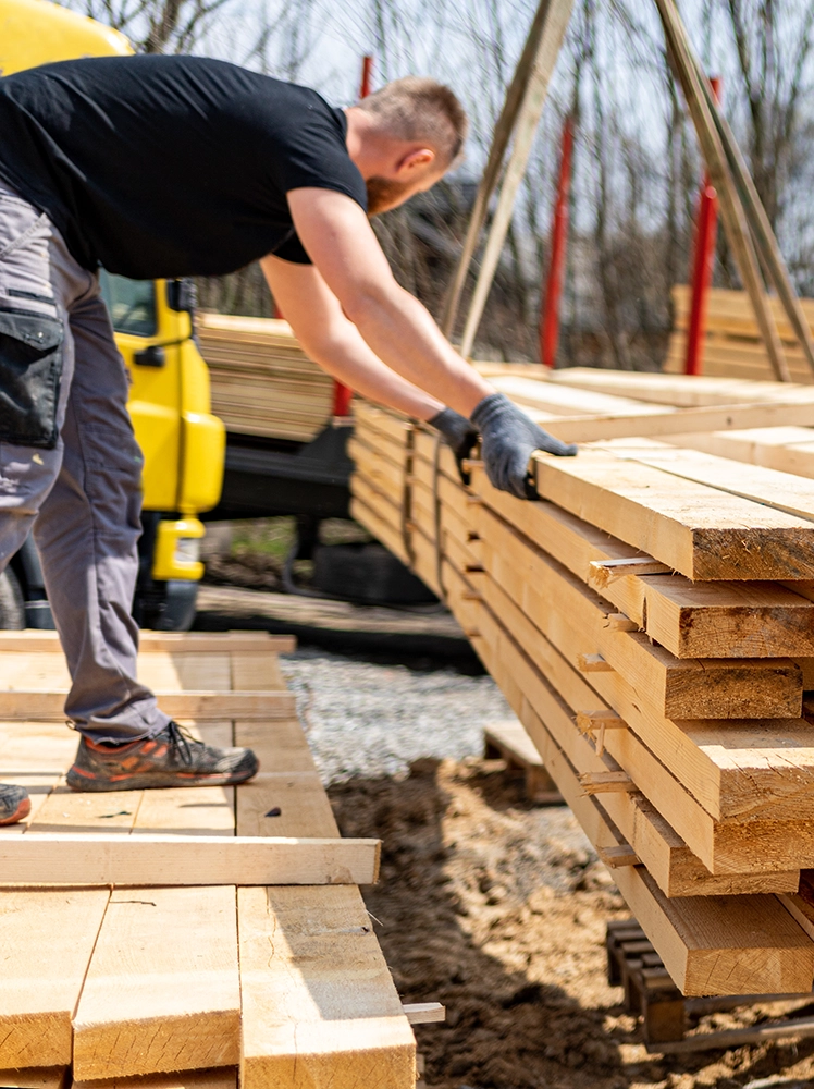 Unloading and Loading trucks for a construction company as a temp worker