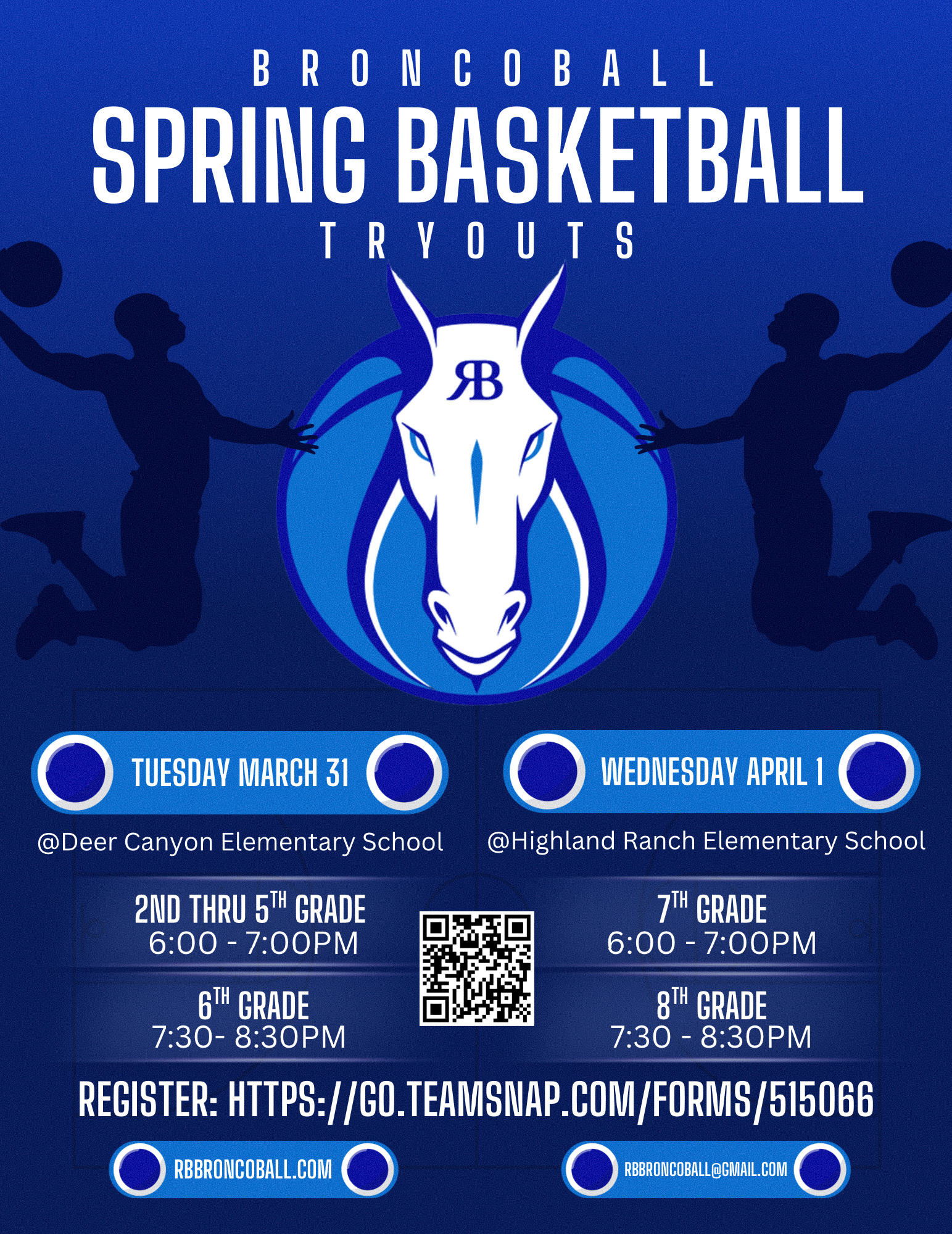 Bronco Ball 2026 Spring Tryouts