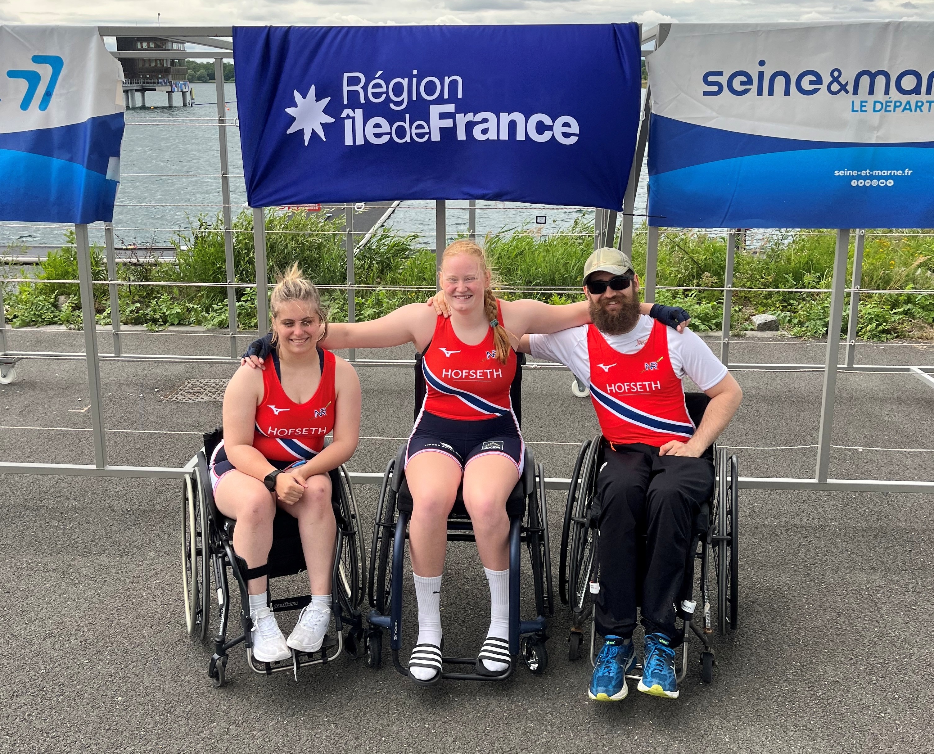 Bilde fra para-regattaen i Paris tidligere i sommer. 