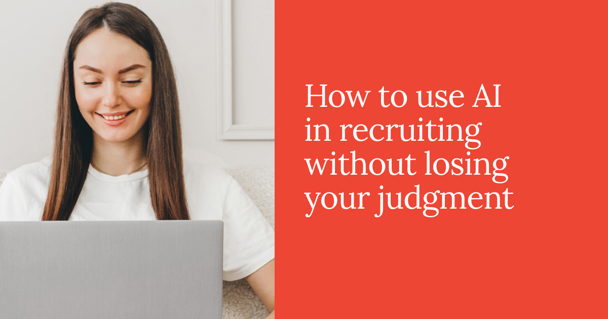 Recruiter using AI to organize candidate evidence while reviewing resumes and interview notes