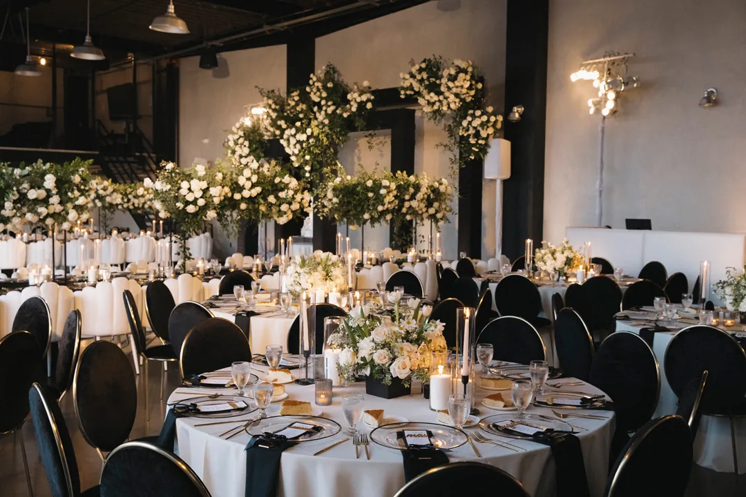 Modern luxury wedding venue in Orange County with versatile blank slate.