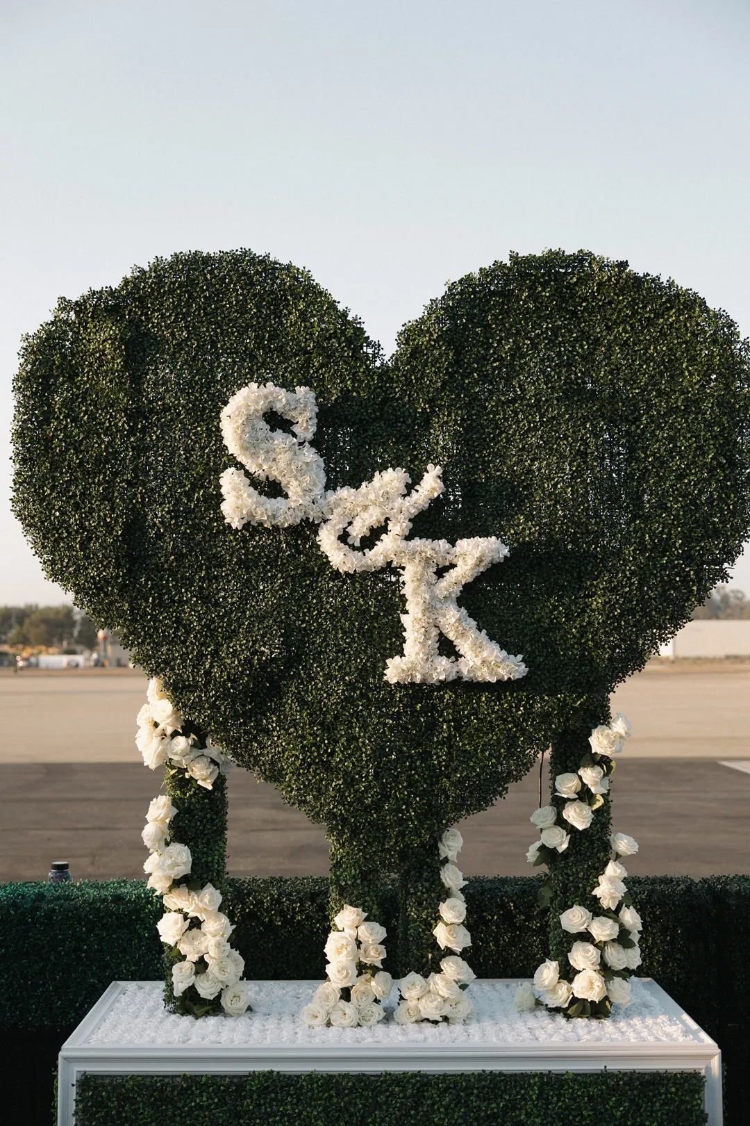 Cocktail hour wedding decor.