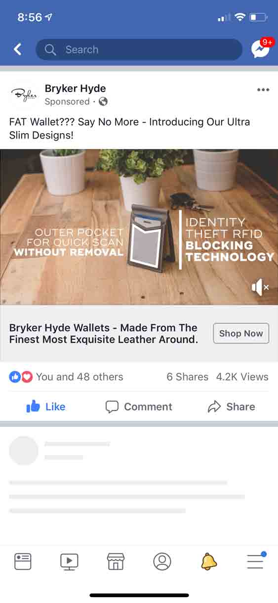 Social Media Instagram/Facebook Ad Examples