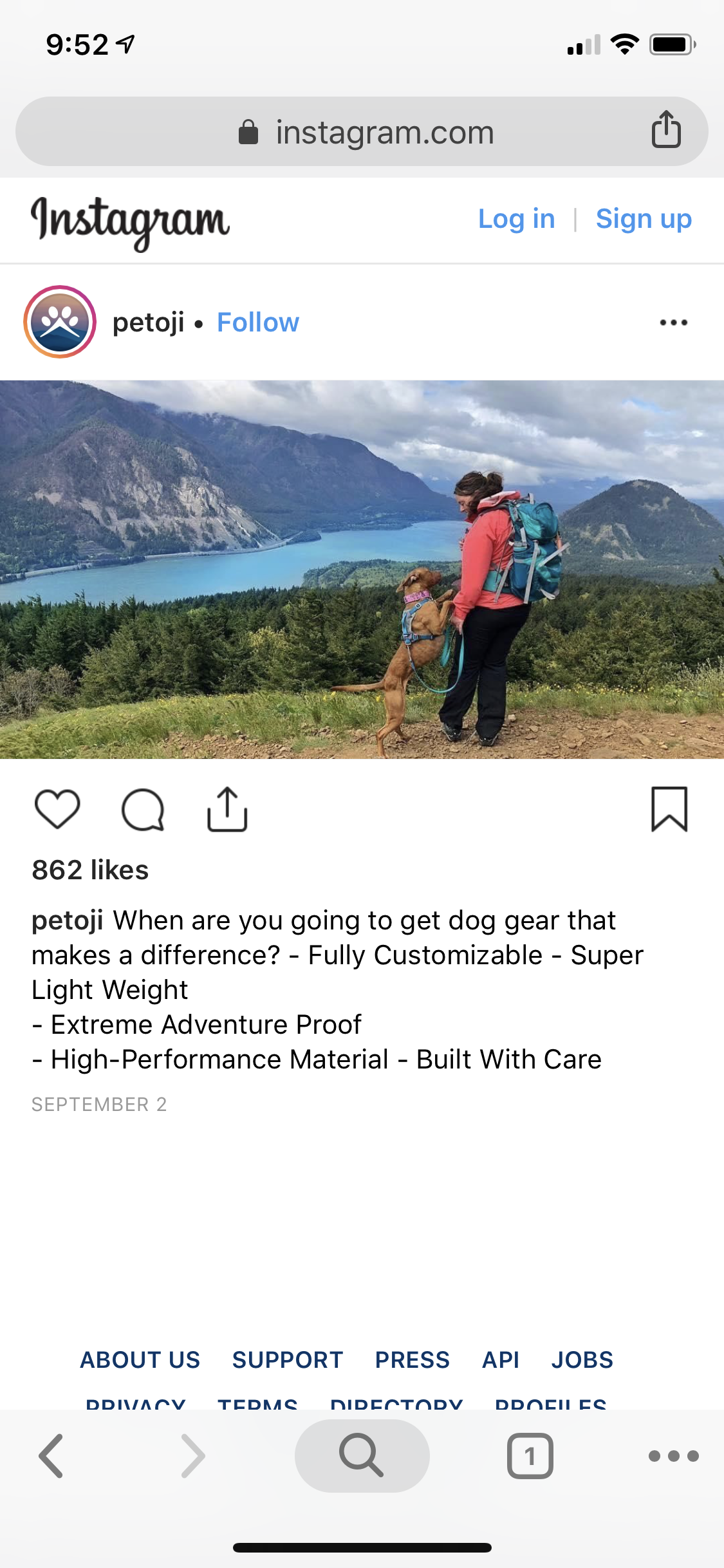 Social Media Instagram/Facebook Ad Examples