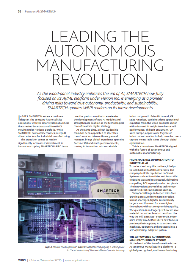 SMARTECH Featured in WBPI’s “Focus on AI” Special Issue