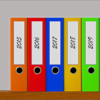 colorful organizing binders