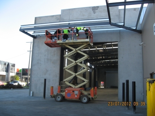 R.M. Turbochargers factory construction fascia installation