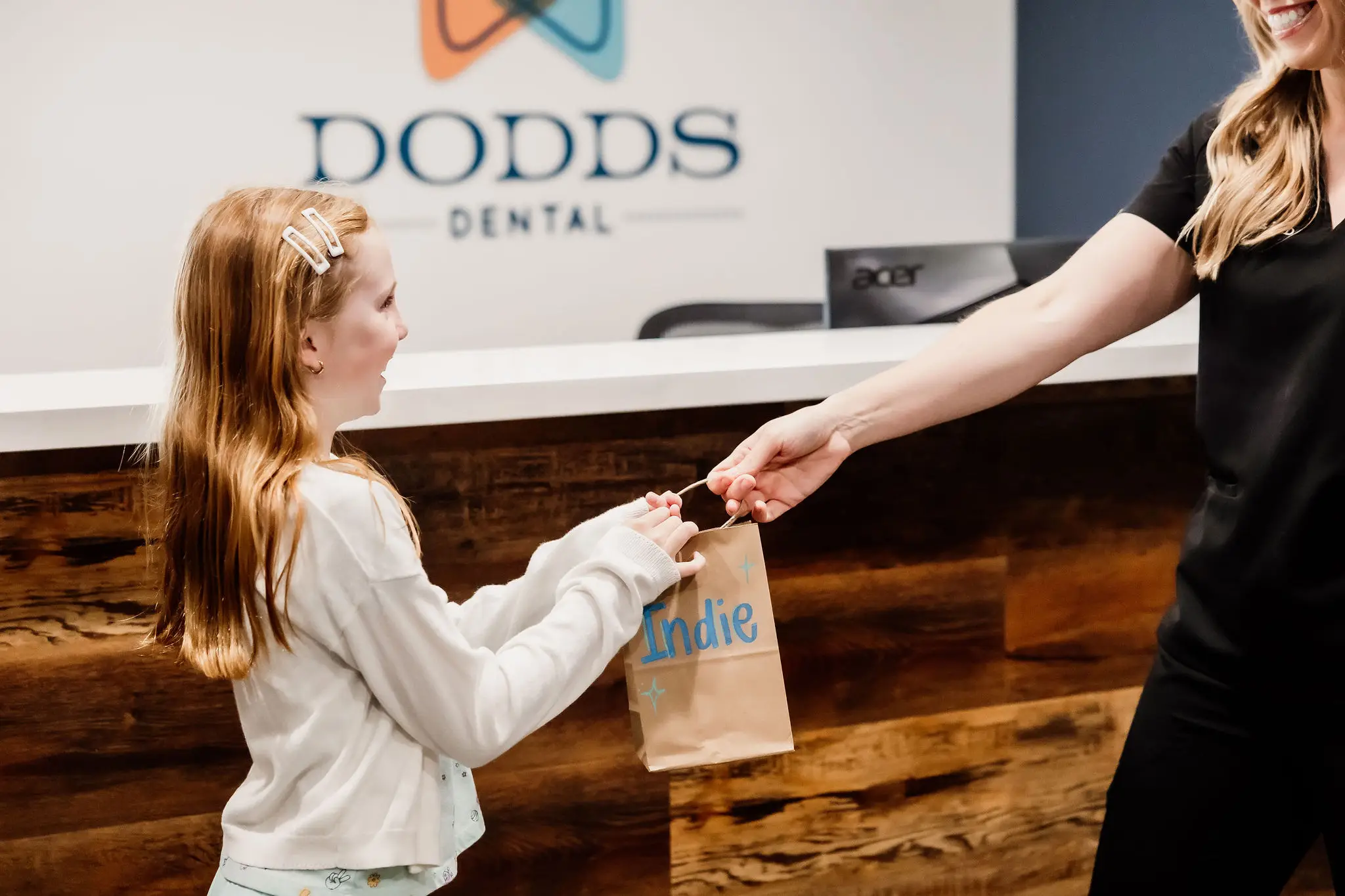 Child at the dentist