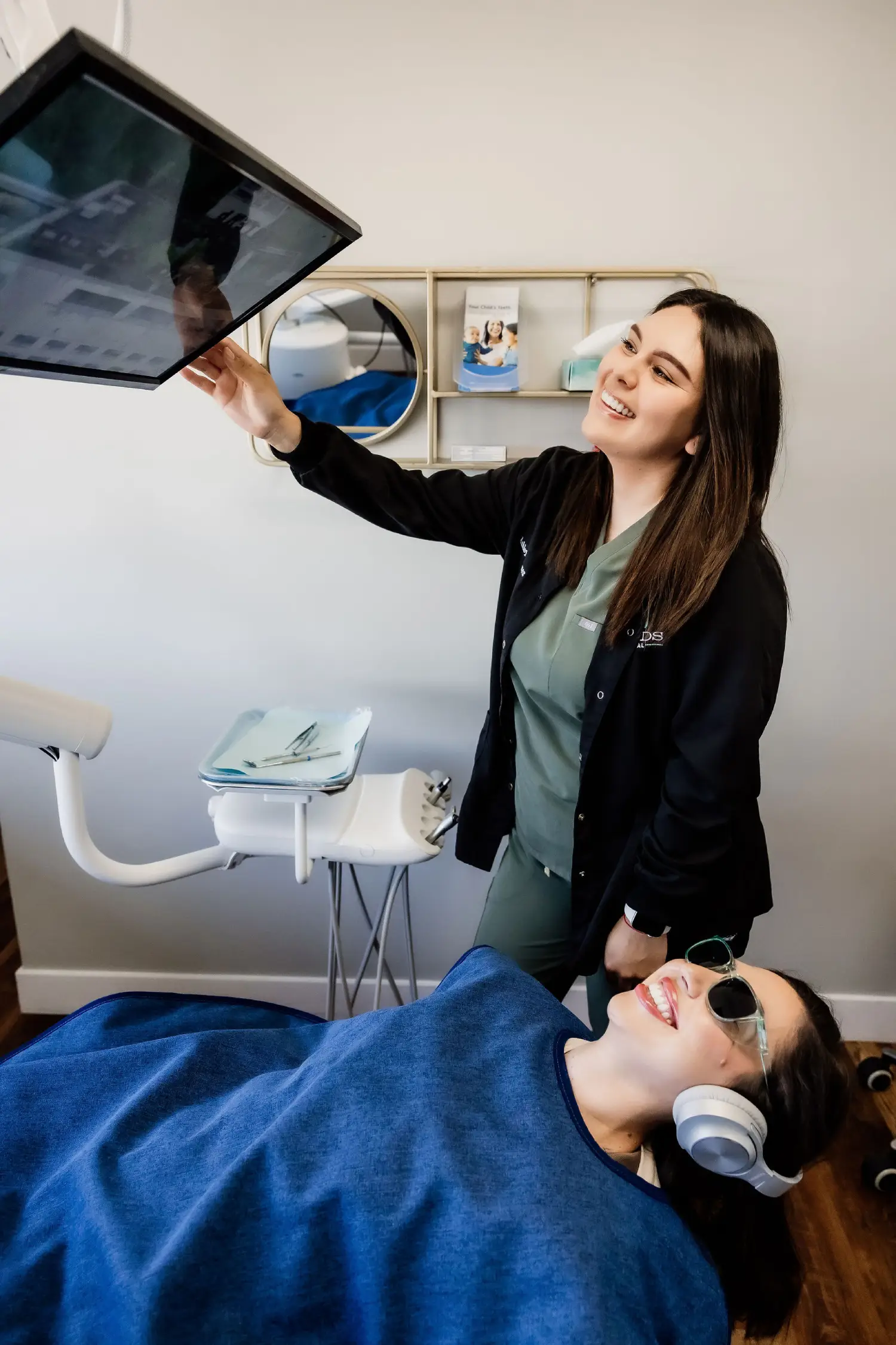 dental floss on the counter