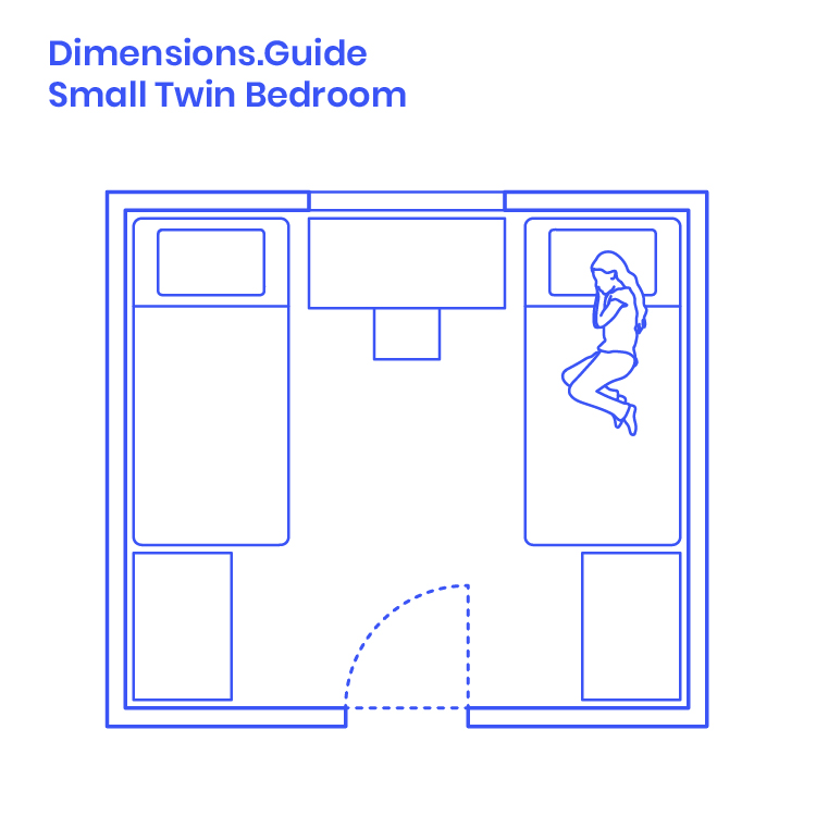 Small Twin Bedroom Layouts Dimensions & Drawings