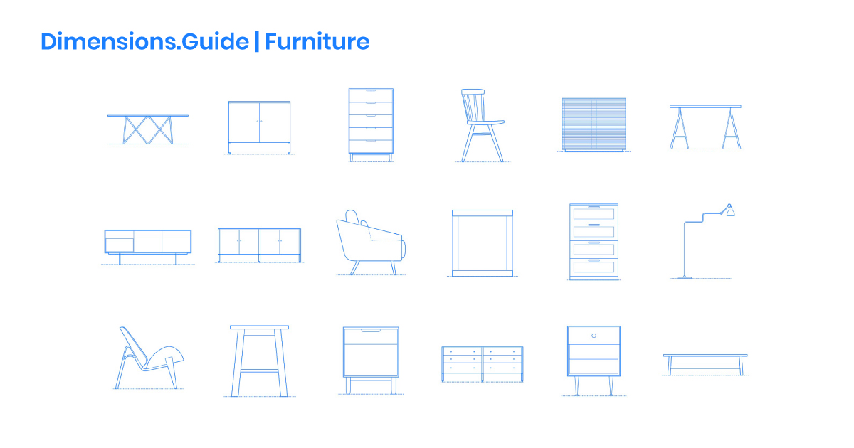 Furniture Dimensions Drawings Dimensions com