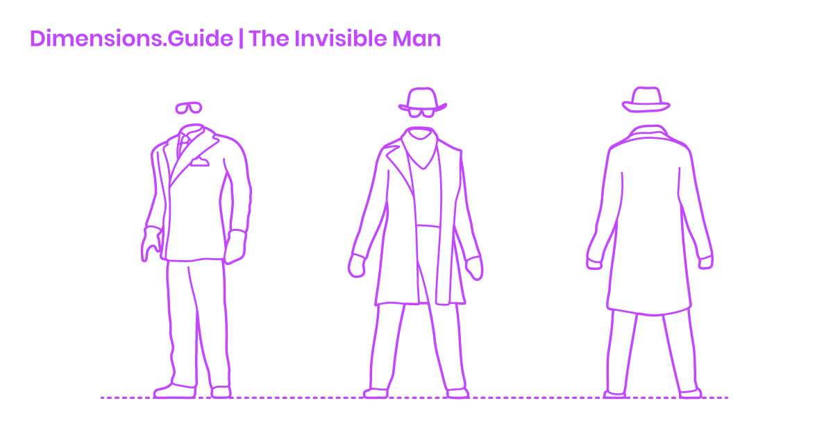 Invisible Man Dimensions & Drawings | Dimensions.com