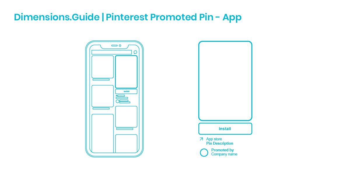 Pinterest Promoted Pin - App Dimensions & Drawings | Dimensions.com