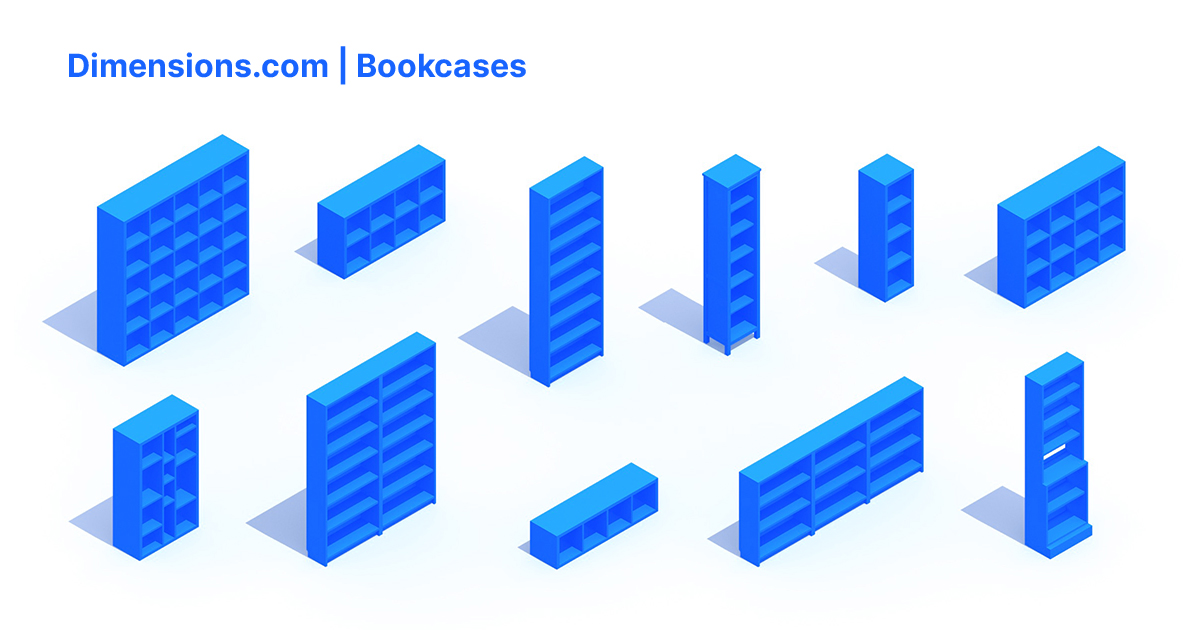 Bookcases Dimensions & Drawings | Dimensions.com