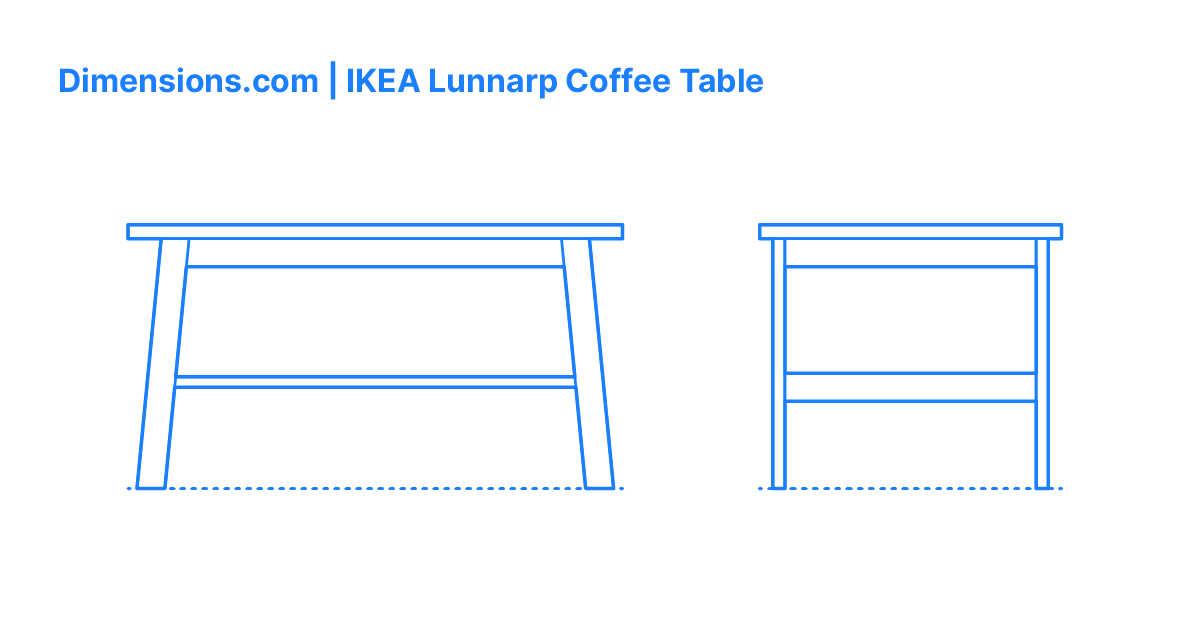 IKEA Lunnarp Coffee Table Dimensions & Drawings