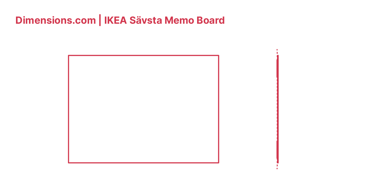 IKEA Sävsta Memo Board Dimensions & Drawings