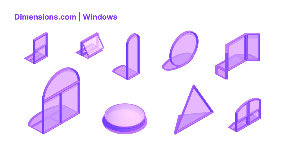 Windows Dimensions & Drawings | Dimensions.com