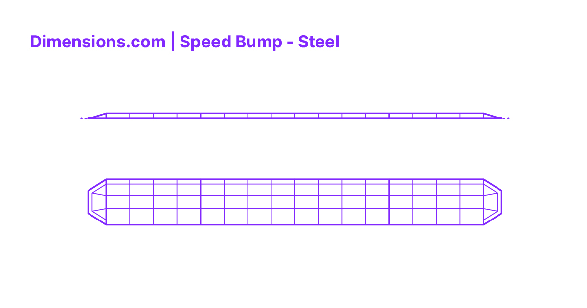 Speed Bump - Steel Dimensions & Drawings | Dimensions.com