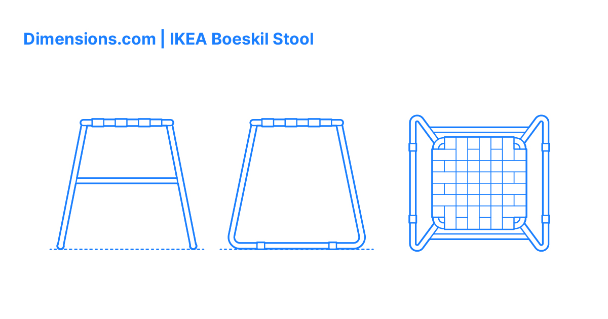 IKEA Boeskil Stool Dimensions & Drawings | Dimensions.com