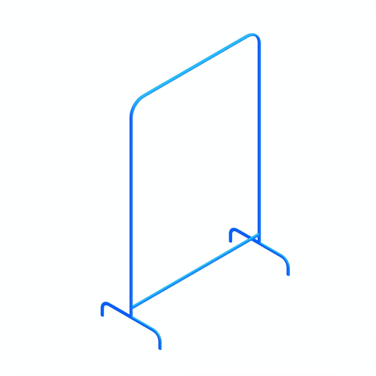 View of the IKEA Mulig Clothes Rack in 3D available for download