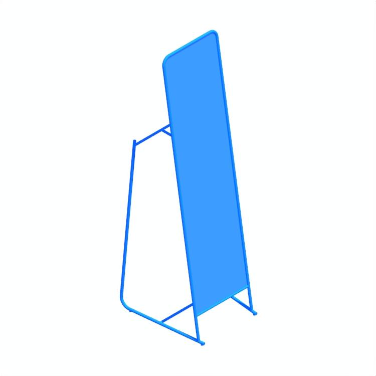 3D model of the IKEA Knapper Floor Mirror viewed in perspective