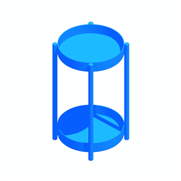 View of the IKEA Olivblad Plant Stand (Round) in 3D available for download