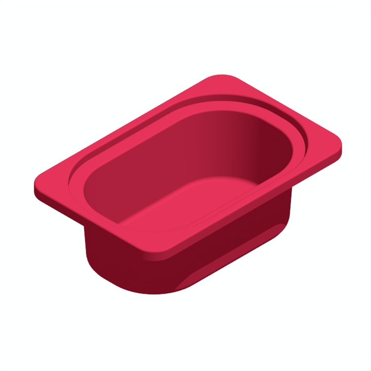 3D model of the IKEA Trofast Storage Box (X-Small) viewed in perspective