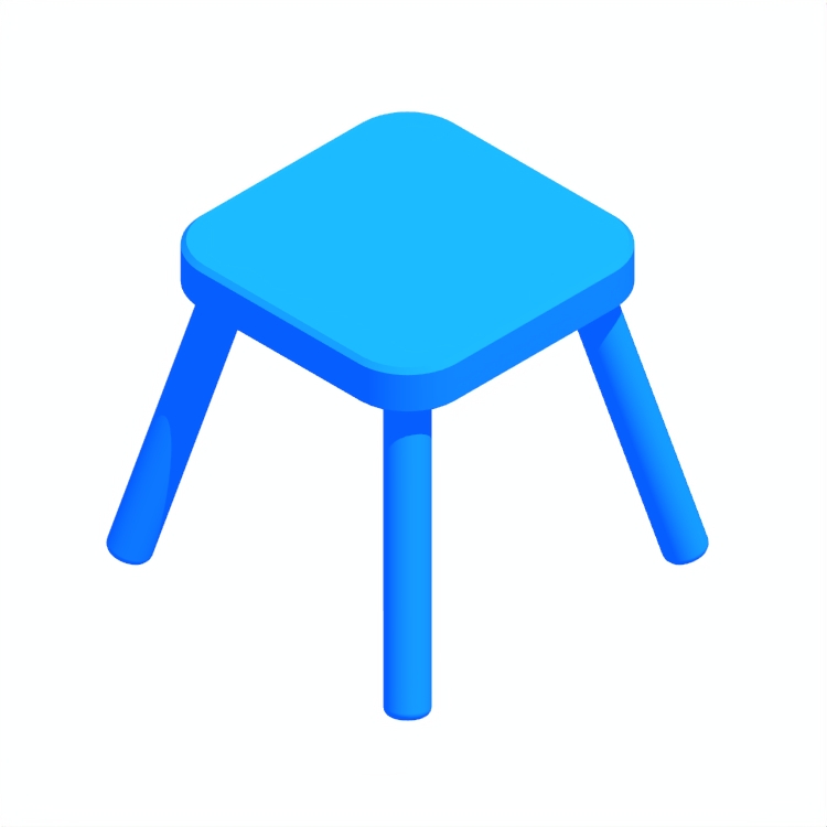 View of the IKEA Flisat Children’s Stool in 3D available for download