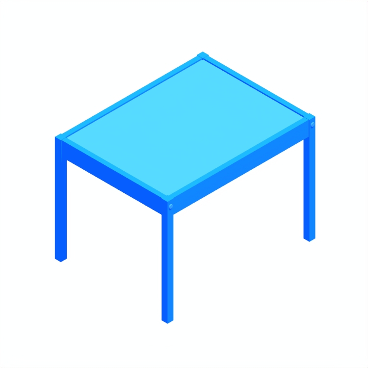 View of the IKEA Lätt Children’s Table in 3D available for download
