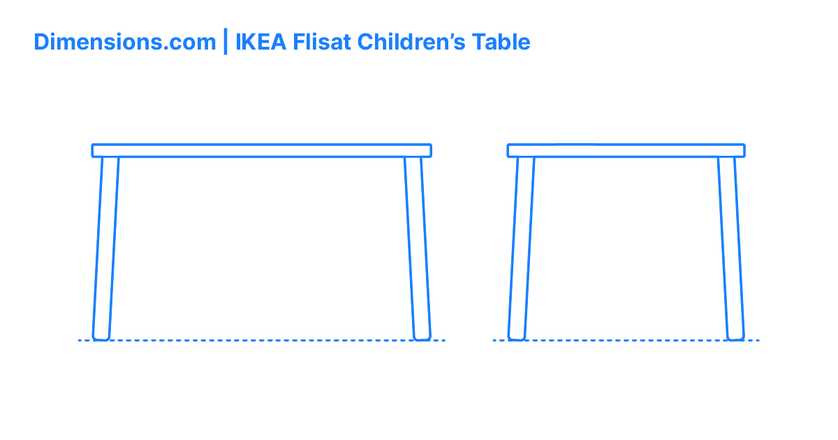 IKEA Flisat Children’s Table Dimensions & Drawings | Dimensions.com
