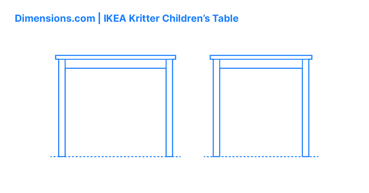 IKEA Kritter Children’s Table Dimensions & Drawings | Dimensions.com