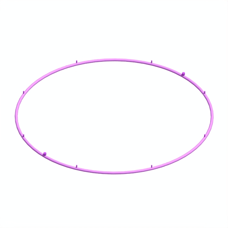View of the Alphabet of Light (Circular, Large) in 3D available for download