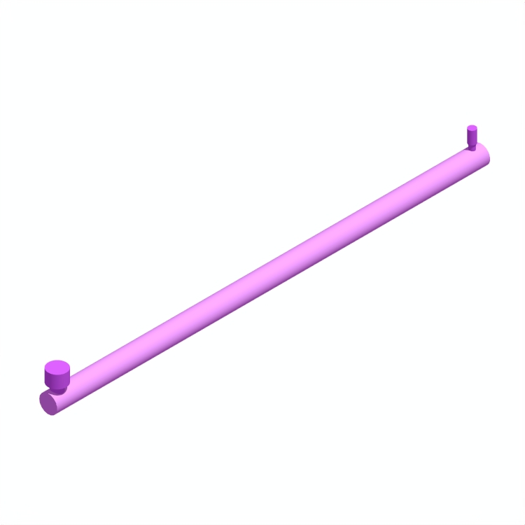 3D model of the Alphabet of Light (Linear, Small) viewed in perspective