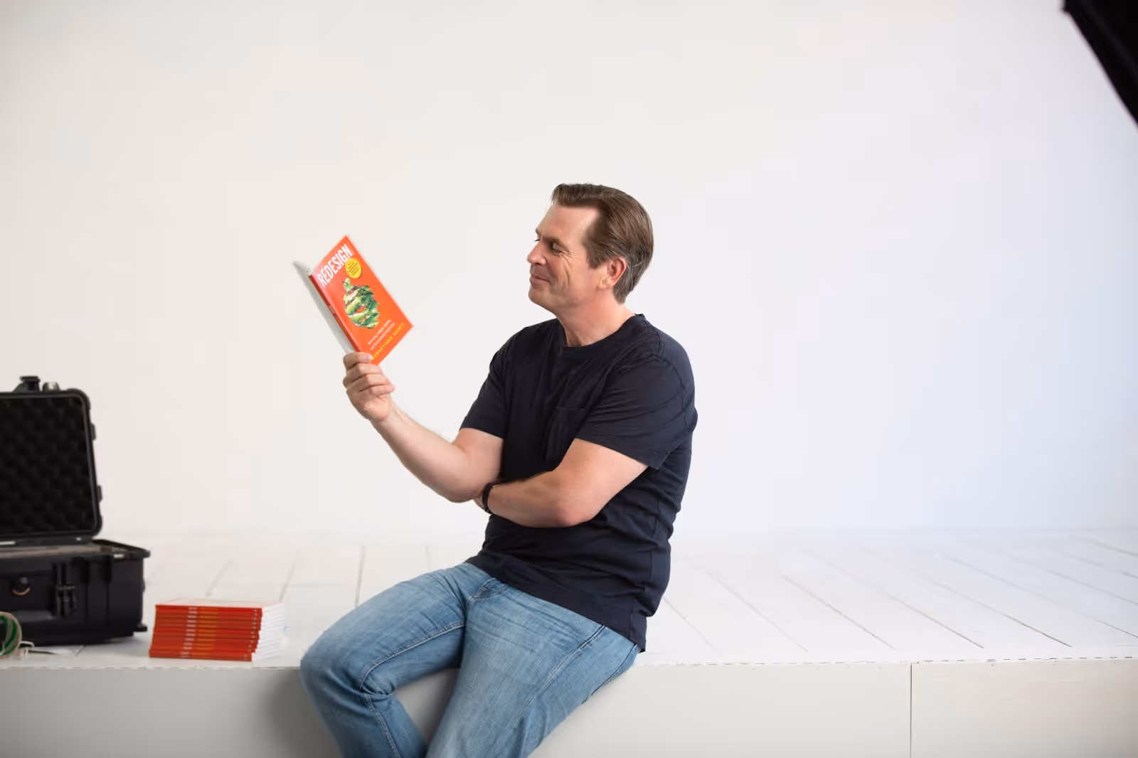 Person reading book